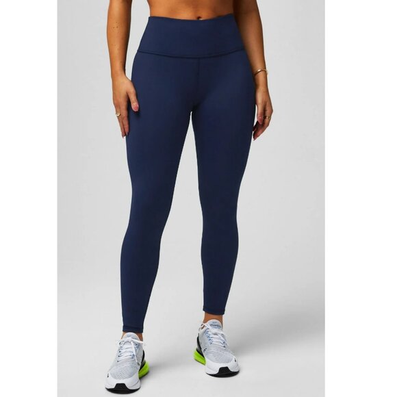 Fabletics Pants - Fabletics Define PowerHold® High-Waisted 7/8 Legging in Deep Navy Size XL